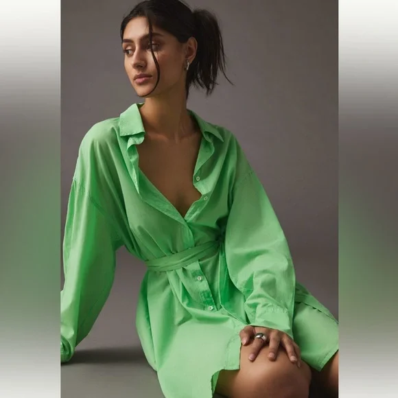 Velvet by Graham & Spencer Addison Belted Shirt Dress - Picture 1 of 12